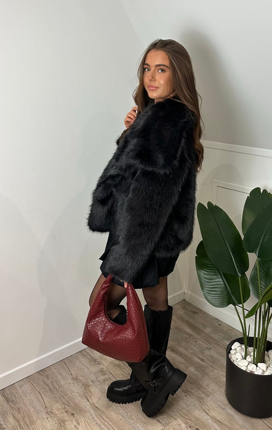 Manteau en fausse fourrure ALLYAH