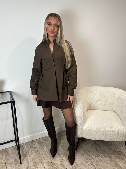 Chemise marron