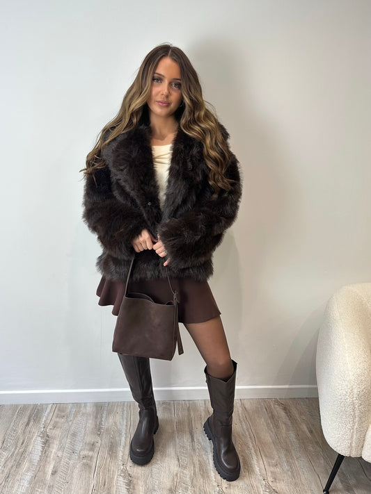 Manteau en fausse fourrure ALLYAH